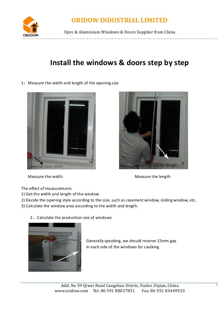 How to install windows and doors