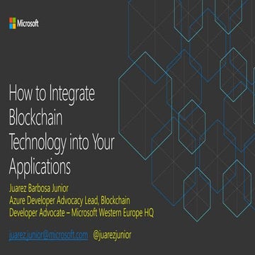 How to Integrate Blockchain Technology into Your Applications
