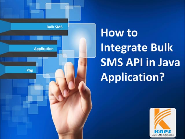 How to integrate bulk sms api in java