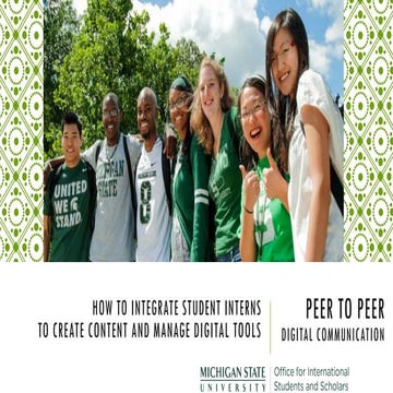 How to Integrate Student Interns to Create Content and Manage Digital Tools