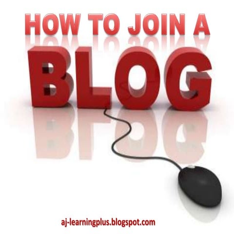 How to join a blog