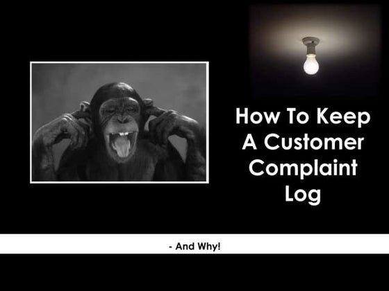 Sop On Complaint Handling | PPT