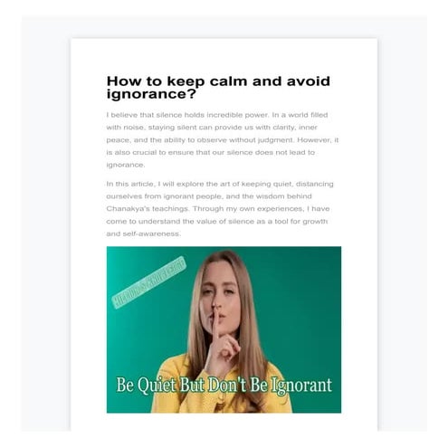 How to keep calm and avoid ignorance.pdf