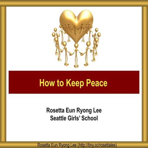 How to Keep Peace: Conflict Tools for Young Learners