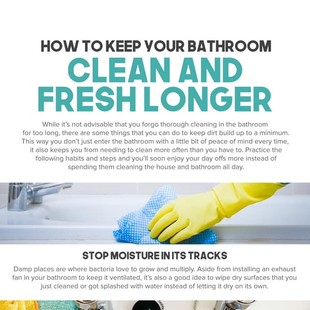 How To Keep Your Bathroom Clean And Fresh Longer PDF