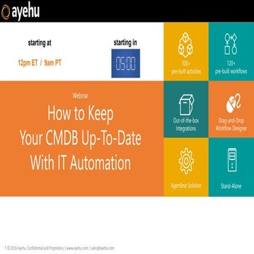 How to Keep Your CMDB up to-date With IT Automation