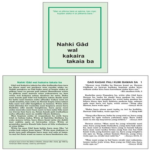 How to know god miskito | PDF