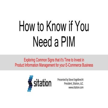 How to Know if You Need a PIM
