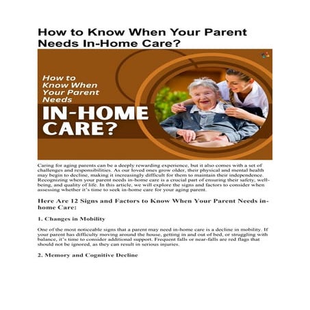In-Home Care Tips For Aging Parents.pptx