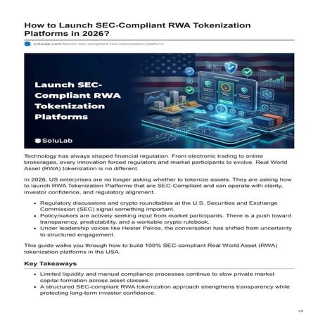 How to Launch SEC-Compliant RWA Tokenization Platforms in 2026.pdf