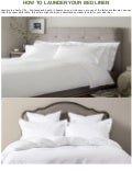 HOW TO LAUNDER YOUR BED LINEN