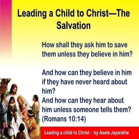 How to lead a child to Christ