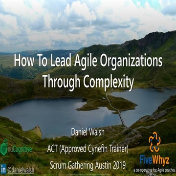 How to Lead Agile Organizations Through Complexity