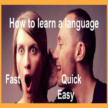 How to learn a language | PPTX
