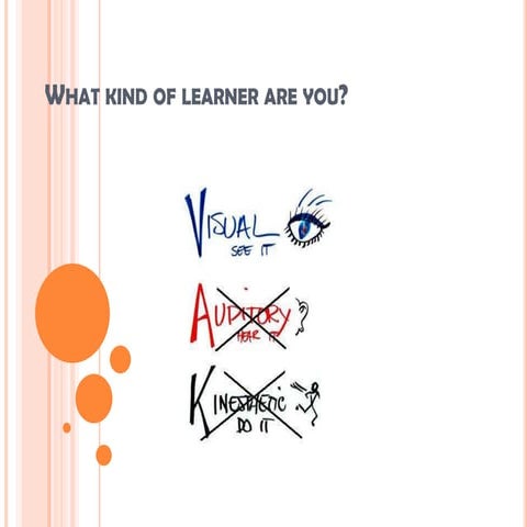 Visual learning characteristics | PPTX