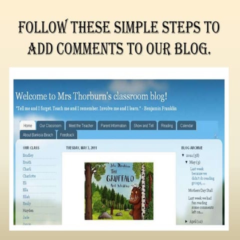 How to leave a comment