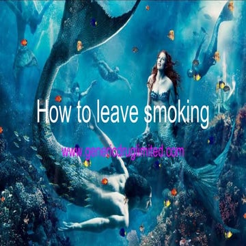 How to leave smoking