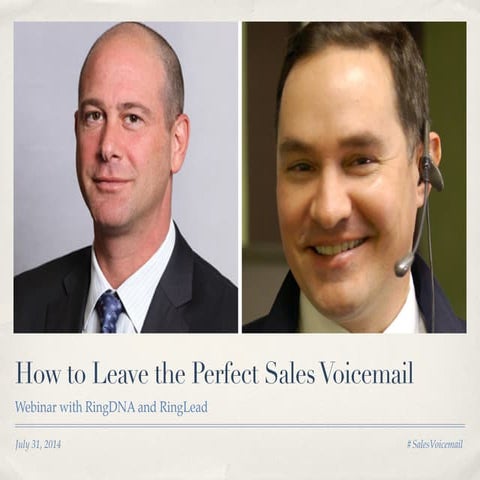 How to Leave the Perfect Sales Voicemail