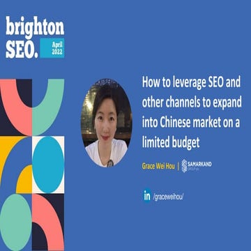 How to leverage SEO and other channels to expand into Chinese market