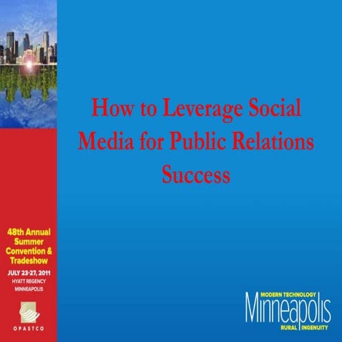 How to leverage social media   edited 752011