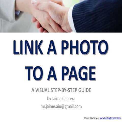 How to Link a Photo to a Page