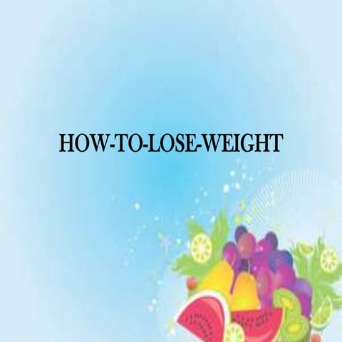 Weight Loss Program | PPT