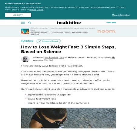 Three steps to lose weight fast | PDF