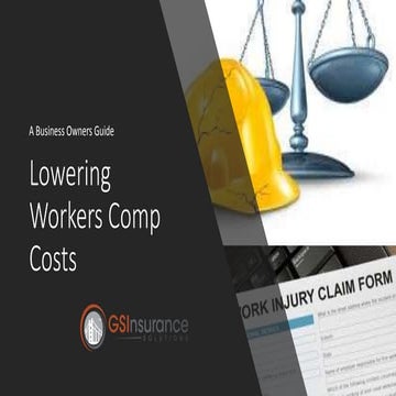 How to lower work comp costs