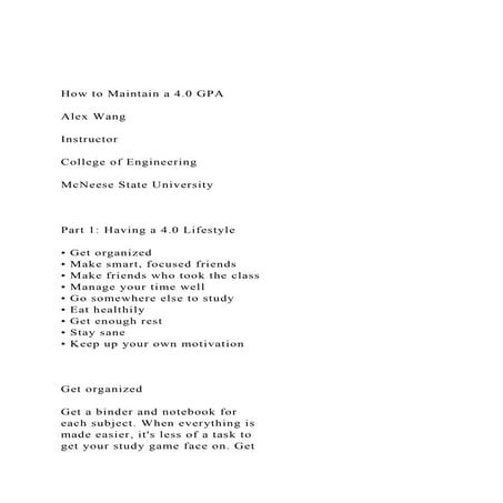 How to Maintain a 4.0 GPAAlex WangInstructorColleg.docx