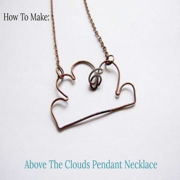 How to Make Above The Clouds Pendant Necklace DIY Jewelry Making Tutorial