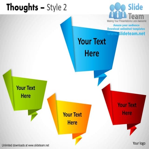 How to make abstract thoughts 2 power point slides and ppt diagram templates ...