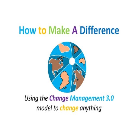 How to make a difference