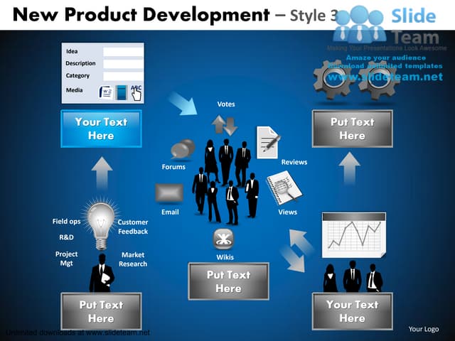 How to make advantage new product development 3 power point slides and ppt di...