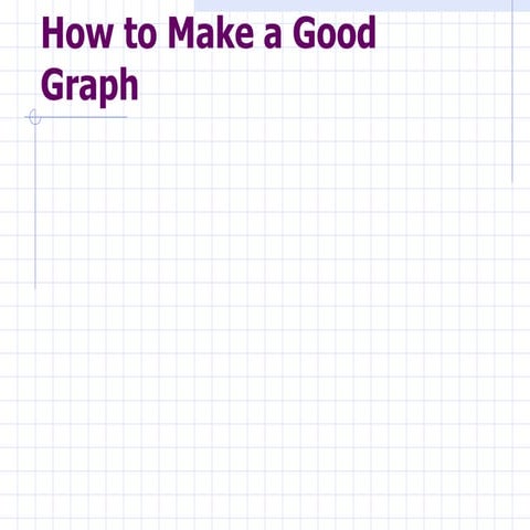 How to make a good graph