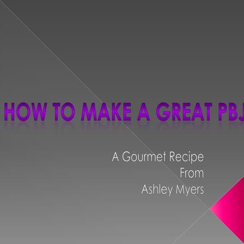 How To Make A Great Pbj | PDF