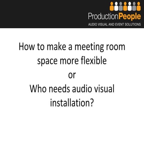 How to make a meeting room space more flexible - mini case study