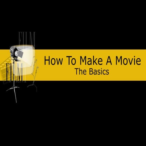 How to make a movie (The Basics)