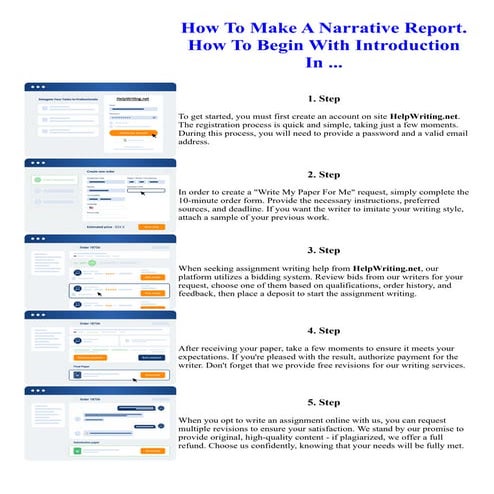 How To Make A Narrative Report. How To Begin With Introduction In ...