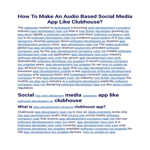 How To Make An Audio Based Social Media App Like Clubhouse.docx.pdf