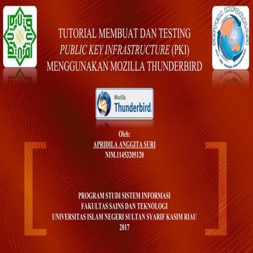 Tutorial Membuat dan Implementasi Public Key Infrastructure menggunakan Mozil...