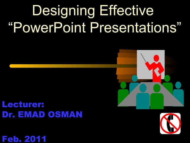 How to make an effective presentation 