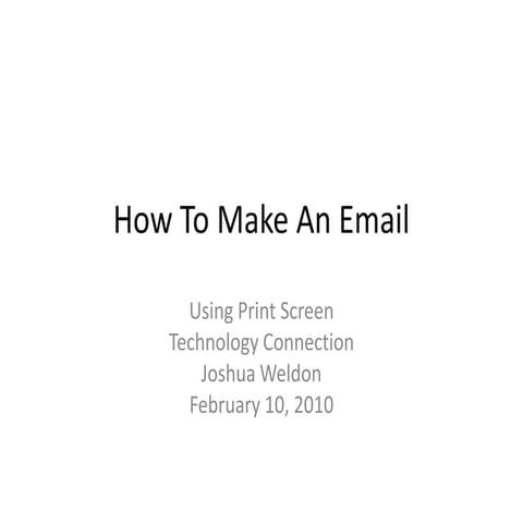 How To Make An Email