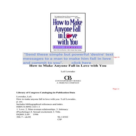How to make anyone fall in love with you | PDF