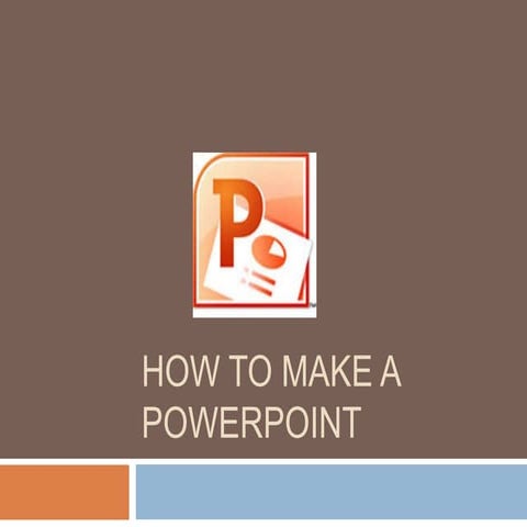 How to make a power point | PPTX