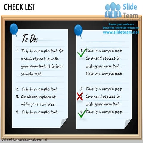 Check list powerpoint presentation slides ppt templates | PDF