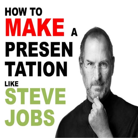 How to make a presentation like Steve Jobs