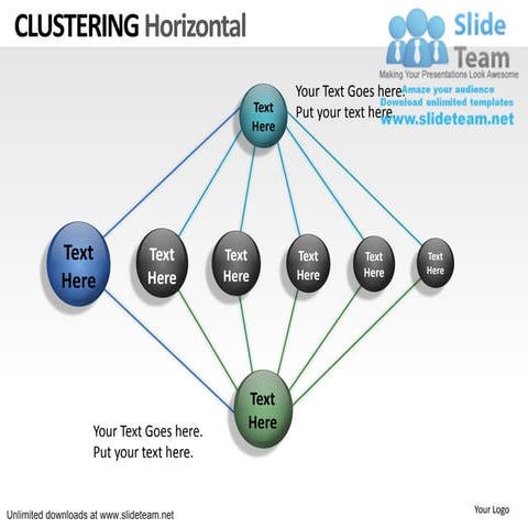 How to make architecture clustering horizontal power point slides and ppt dia...