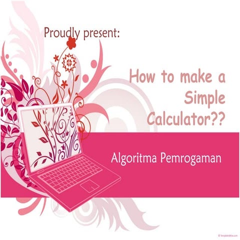 How to make a simple calculator | PPT