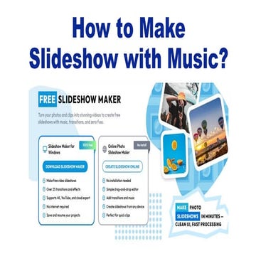 How to make a slideshow with music for free