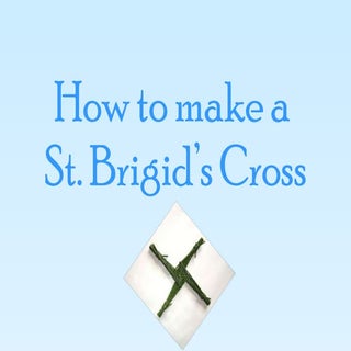 How to make a St Brigid's Cross